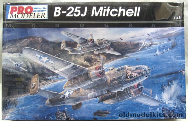 Monogram 1/48 Pro Modeler B-25J Mitchell, 5927 plastic model kit
